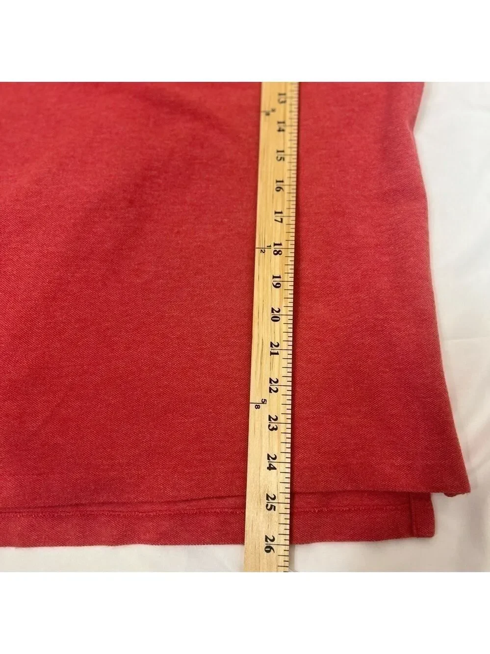 Polo Ralph Lauren Men Salmon Red Polo Collar Short Sleeve Pullover Shirt Size M
